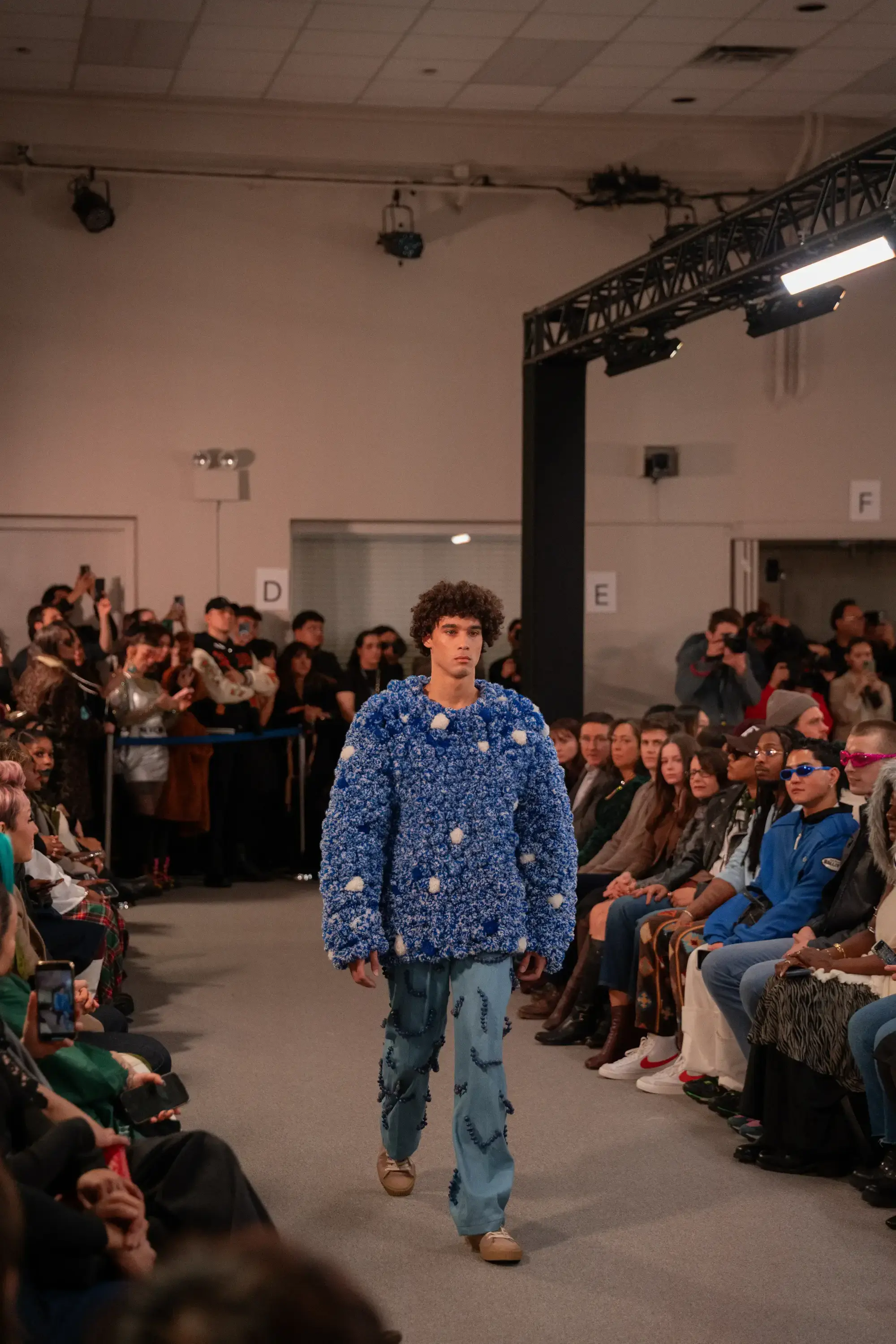Model on runway at FILIPINXT — NYFW 2025