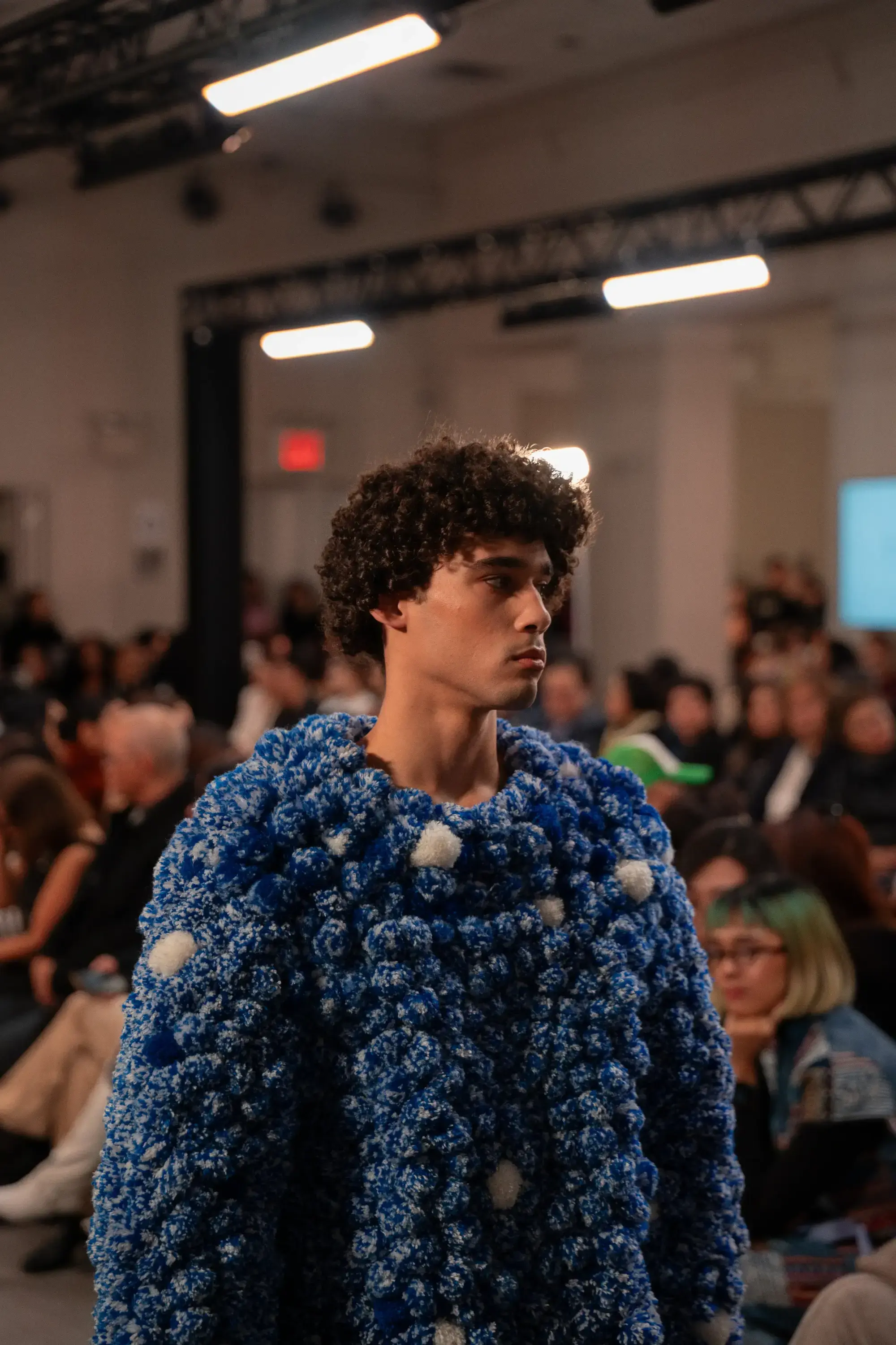 Model on runway at FILIPINXT — NYFW 2025