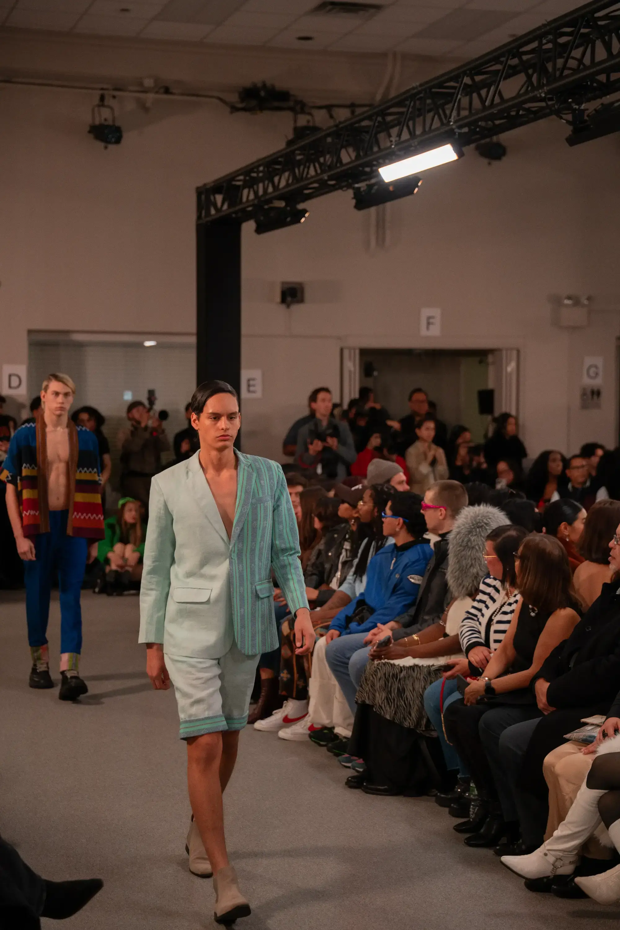 Model on runway at FILIPINXT — NYFW 2025