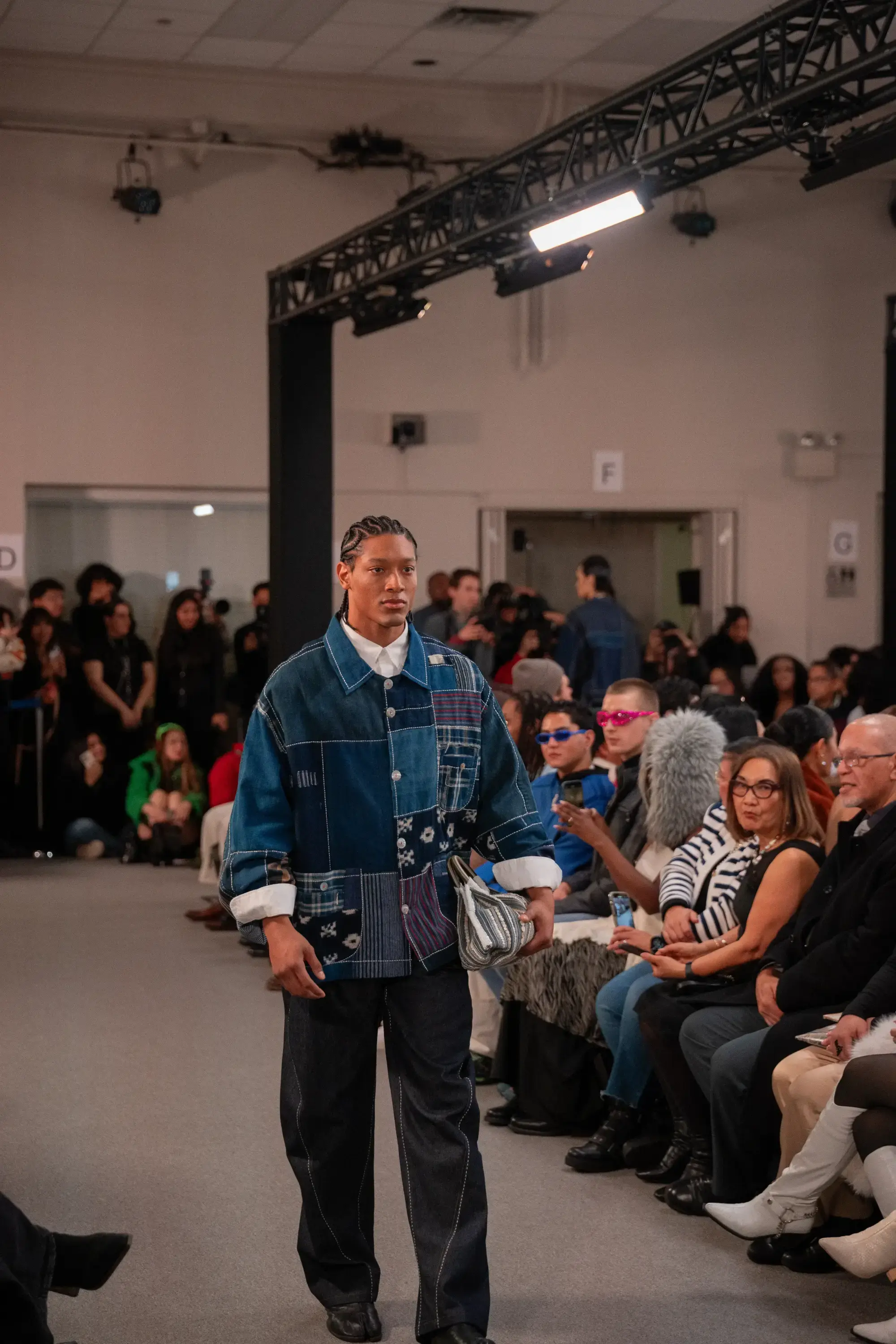Model on runway at FILIPINXT — NYFW 2025