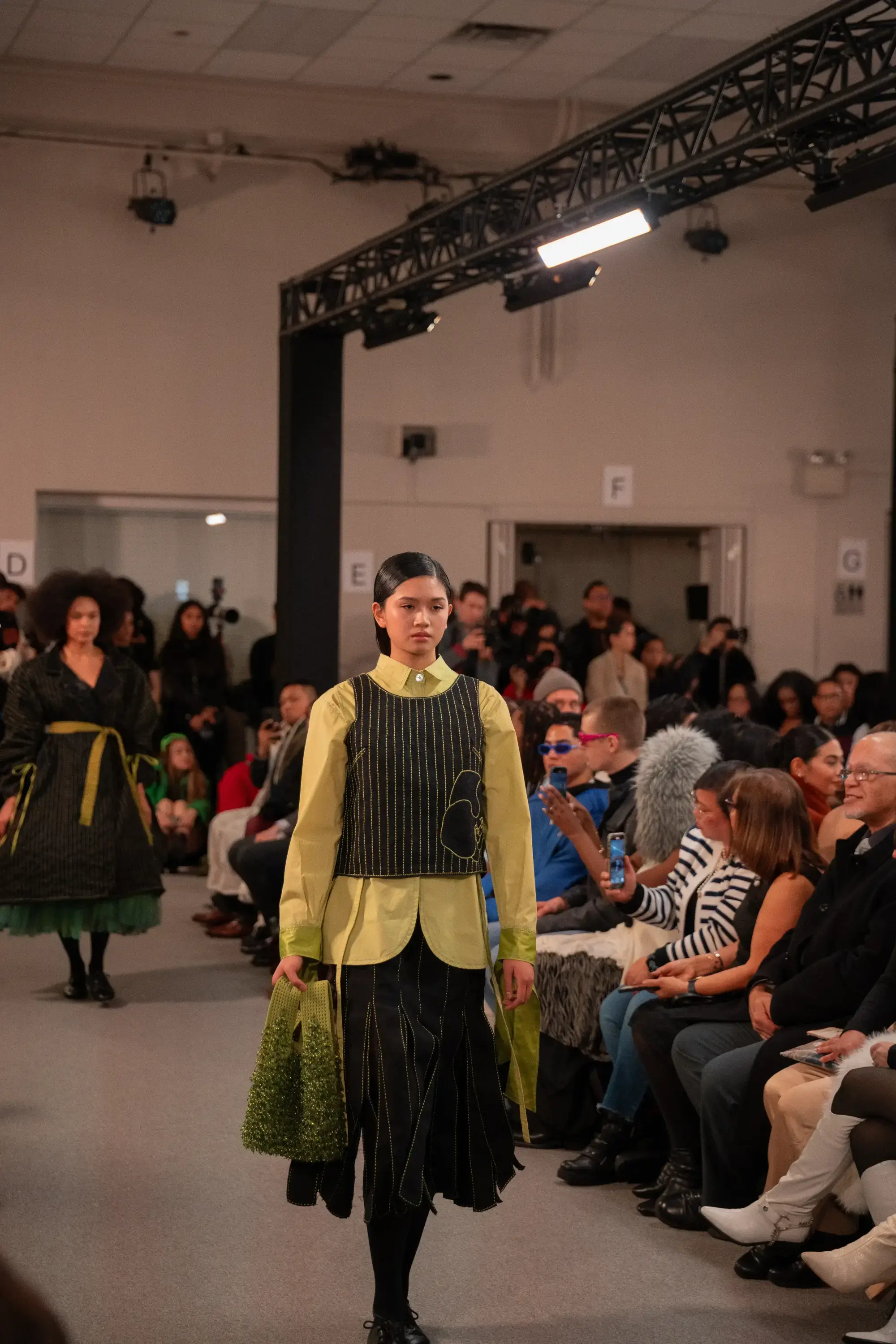 Model on runway at FILIPINXT — NYFW 2025
