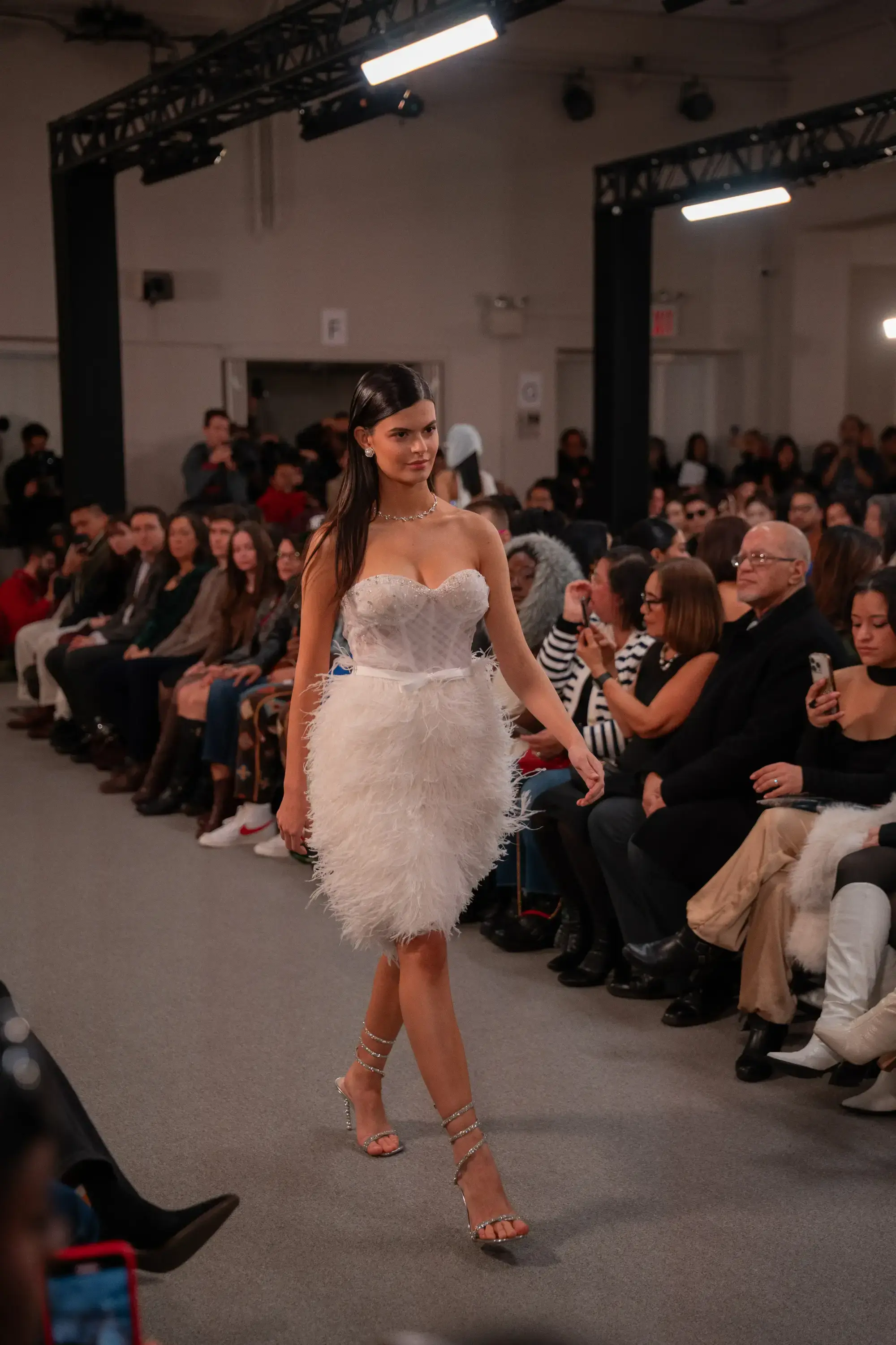 Model on runway at FILIPINXT — NYFW 2025