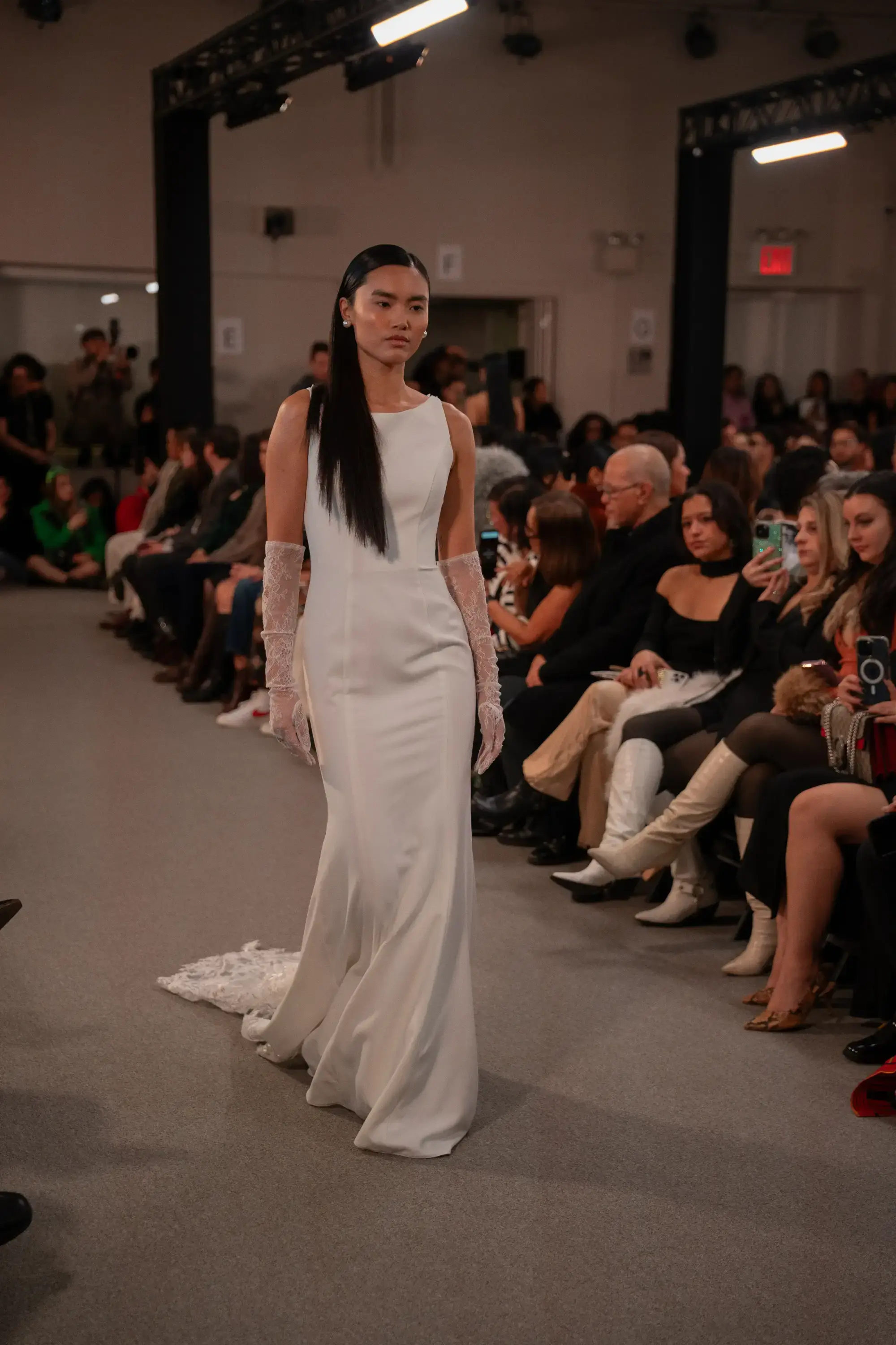 Model on runway at FILIPINXT — NYFW 2025