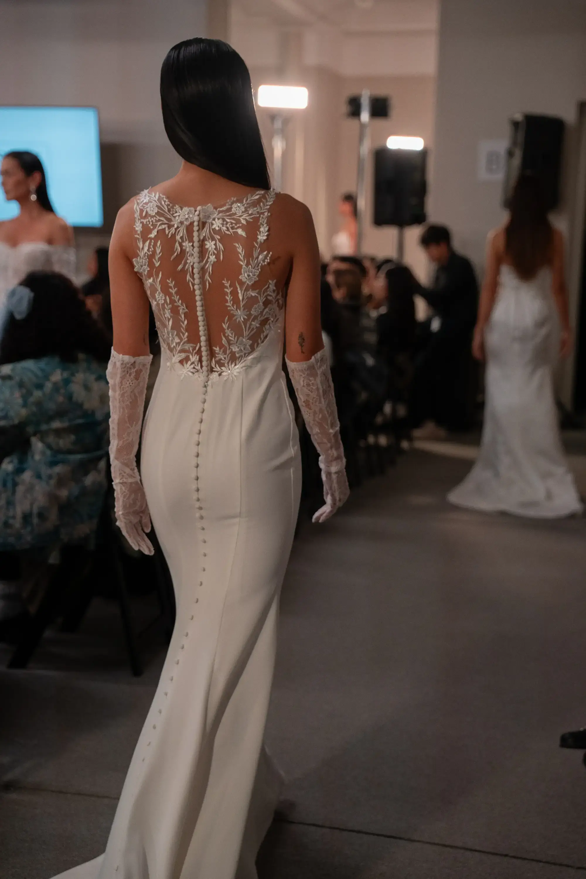 Model on runway at FILIPINXT — NYFW 2025