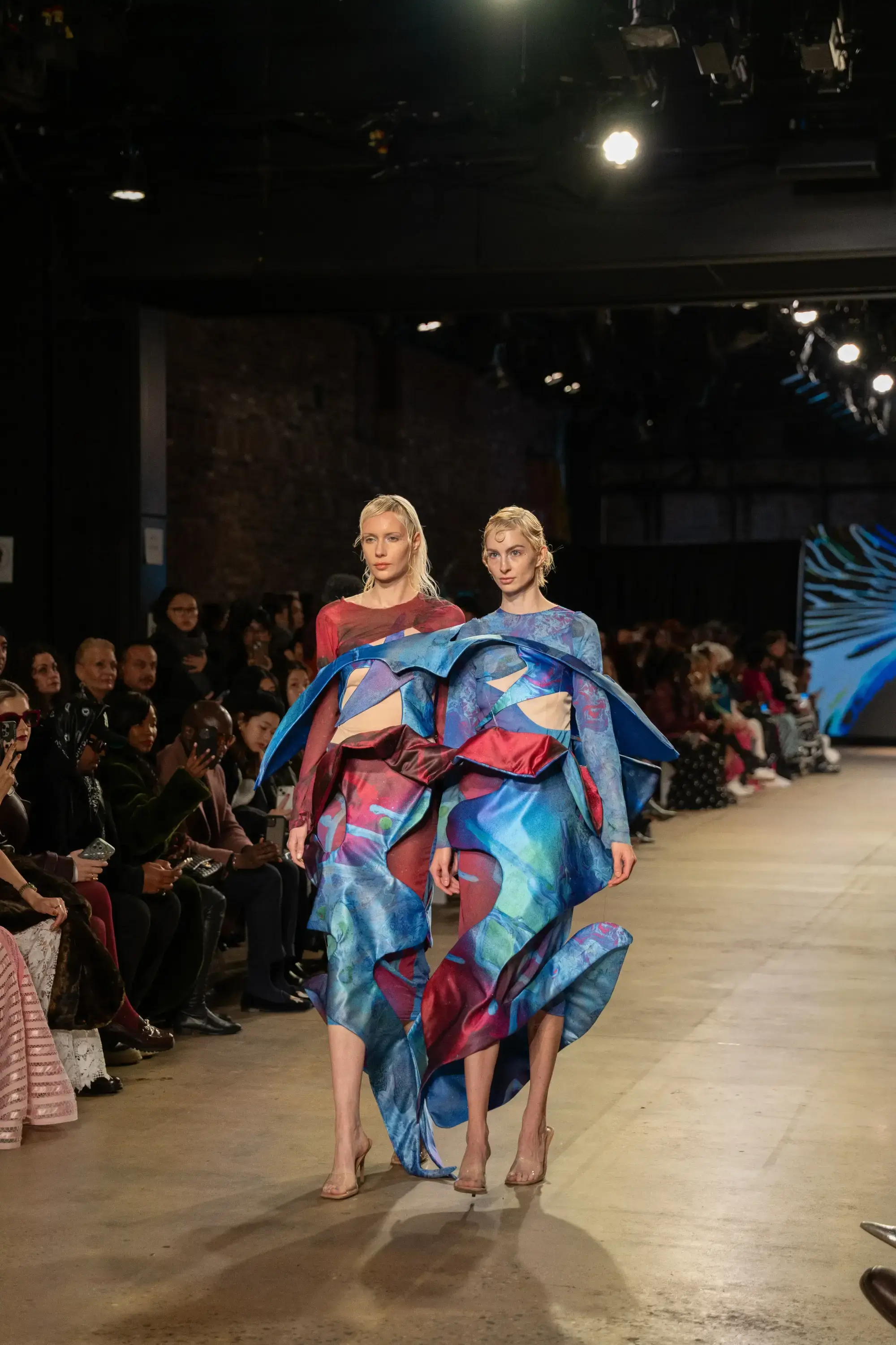 Model on runway at GFC 01 — NYFW 2025