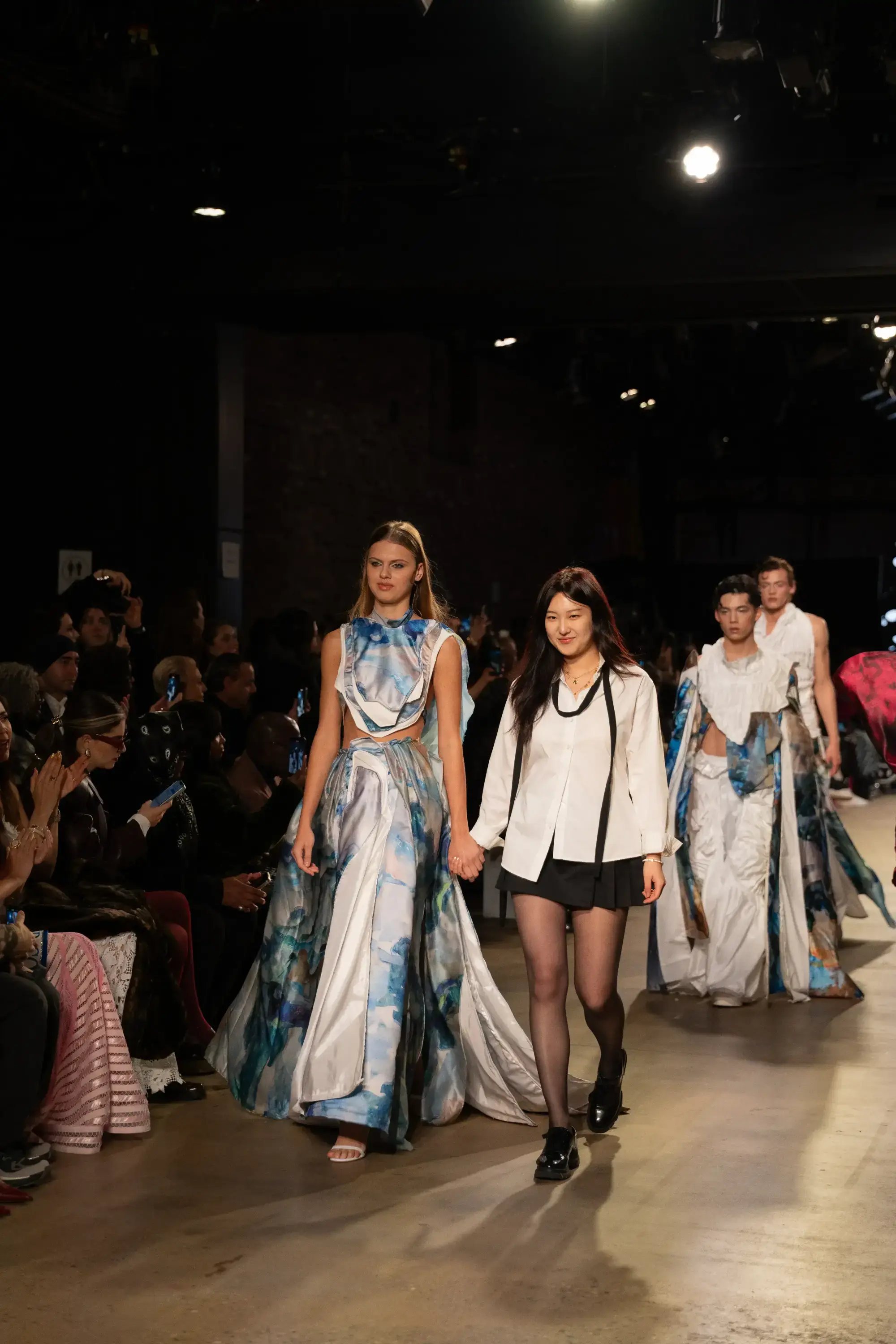 Model on runway at GFC 01 — NYFW 2025