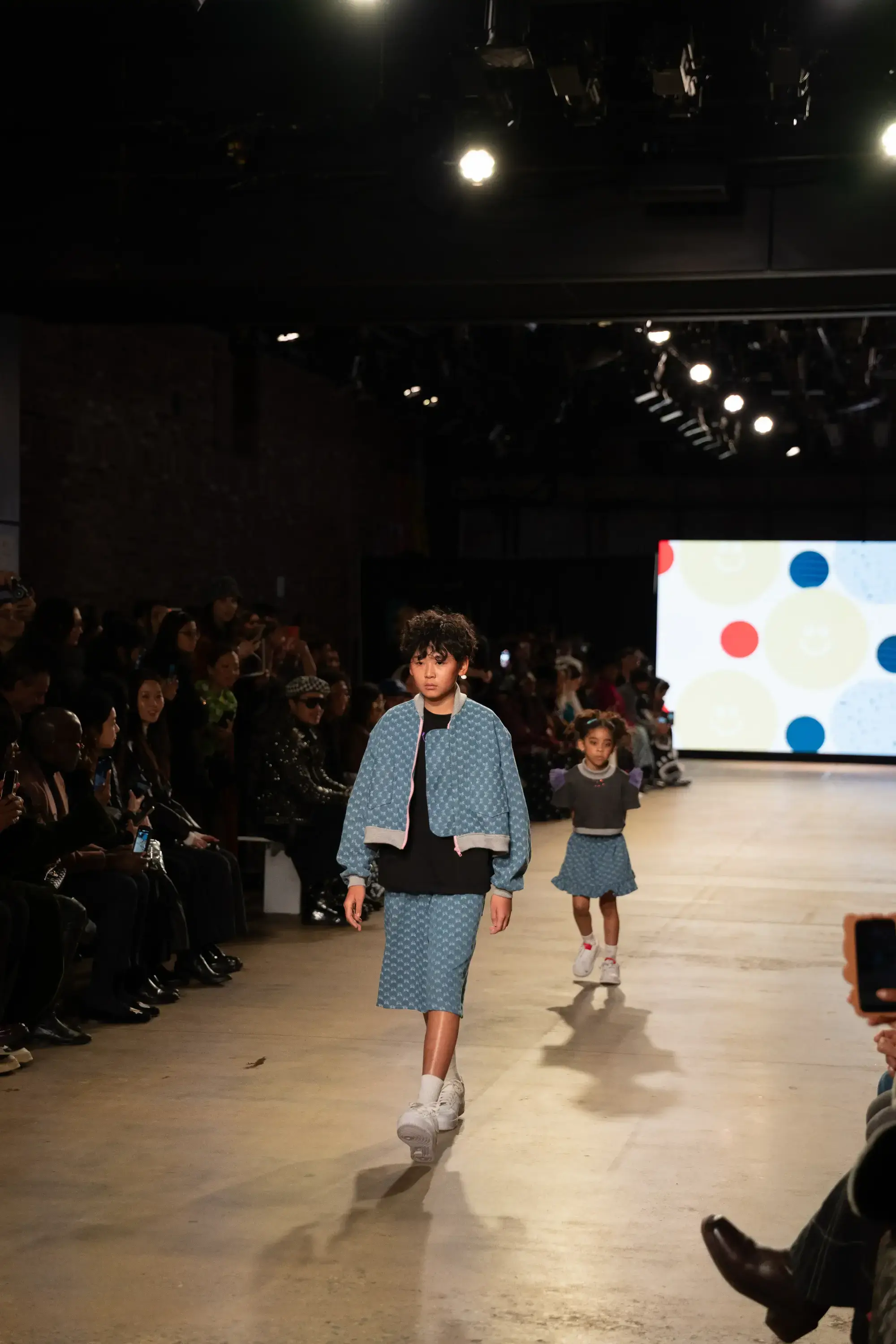 Model on runway at GFC 01 — NYFW 2025