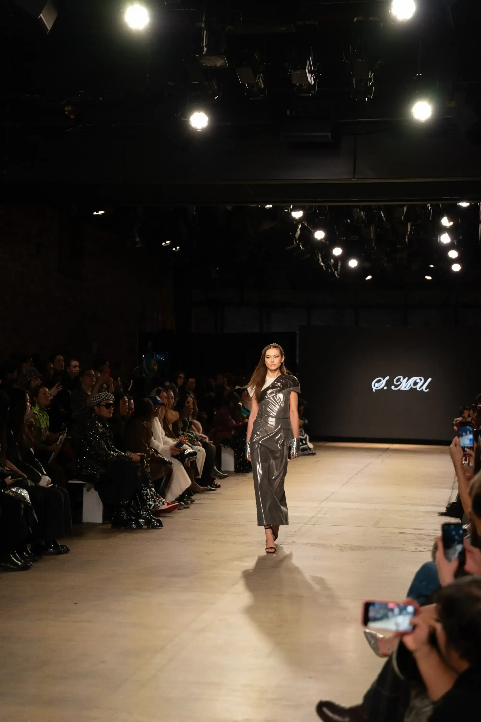 Model on runway at GFC 01 — NYFW 2025