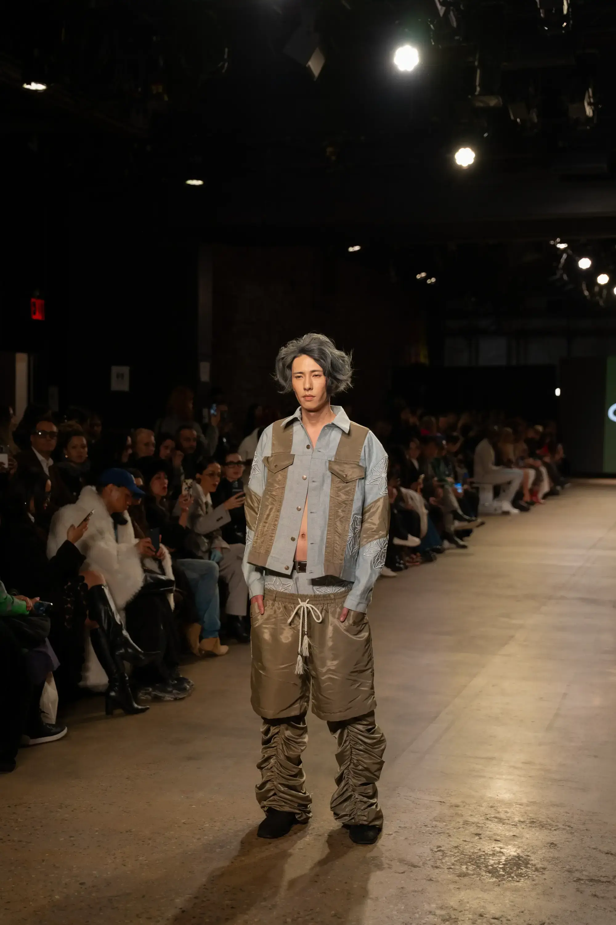 Model on runway at GFC 02 — NYFW 2025
