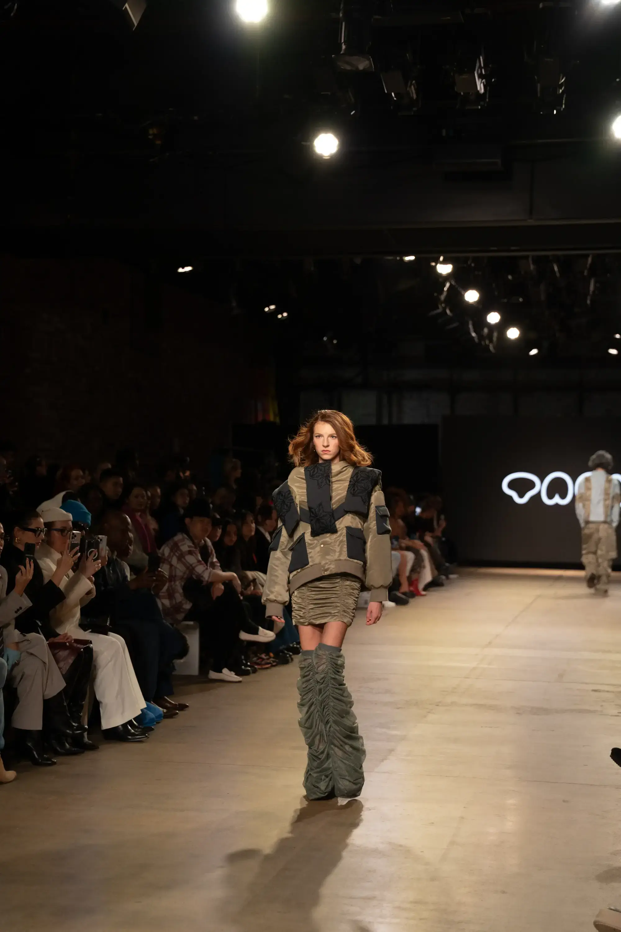 Model on runway at GFC 02 — NYFW 2025