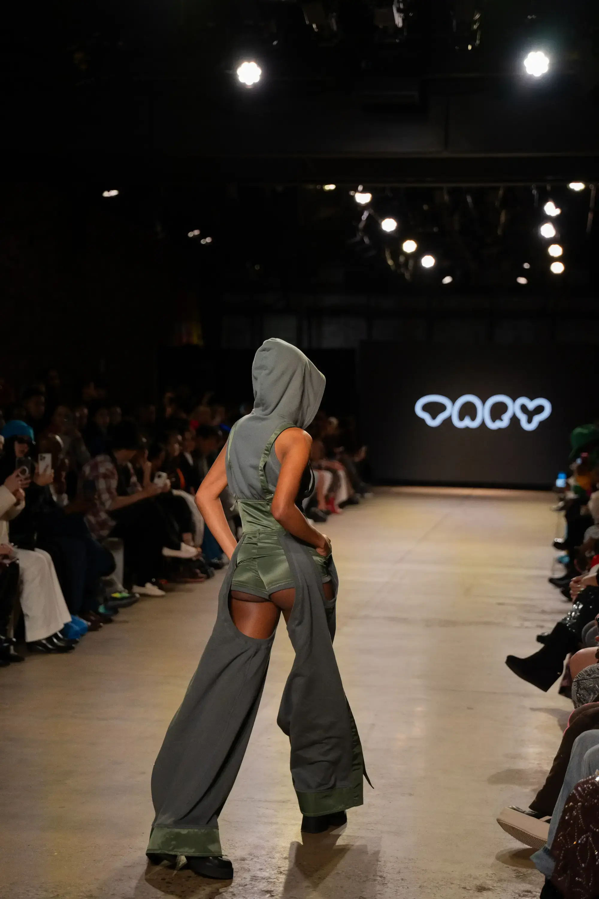 Model on runway at GFC 02 — NYFW 2025