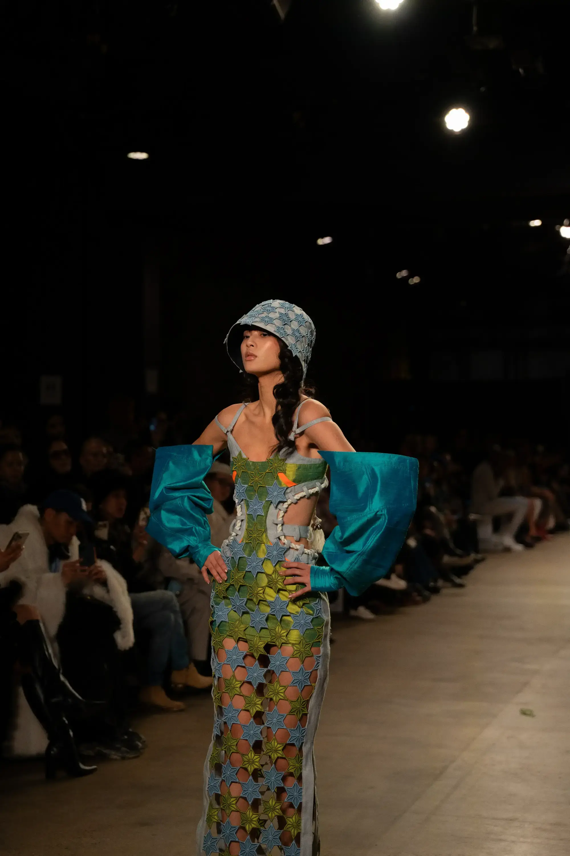 Model on runway at GFC 02 — NYFW 2025