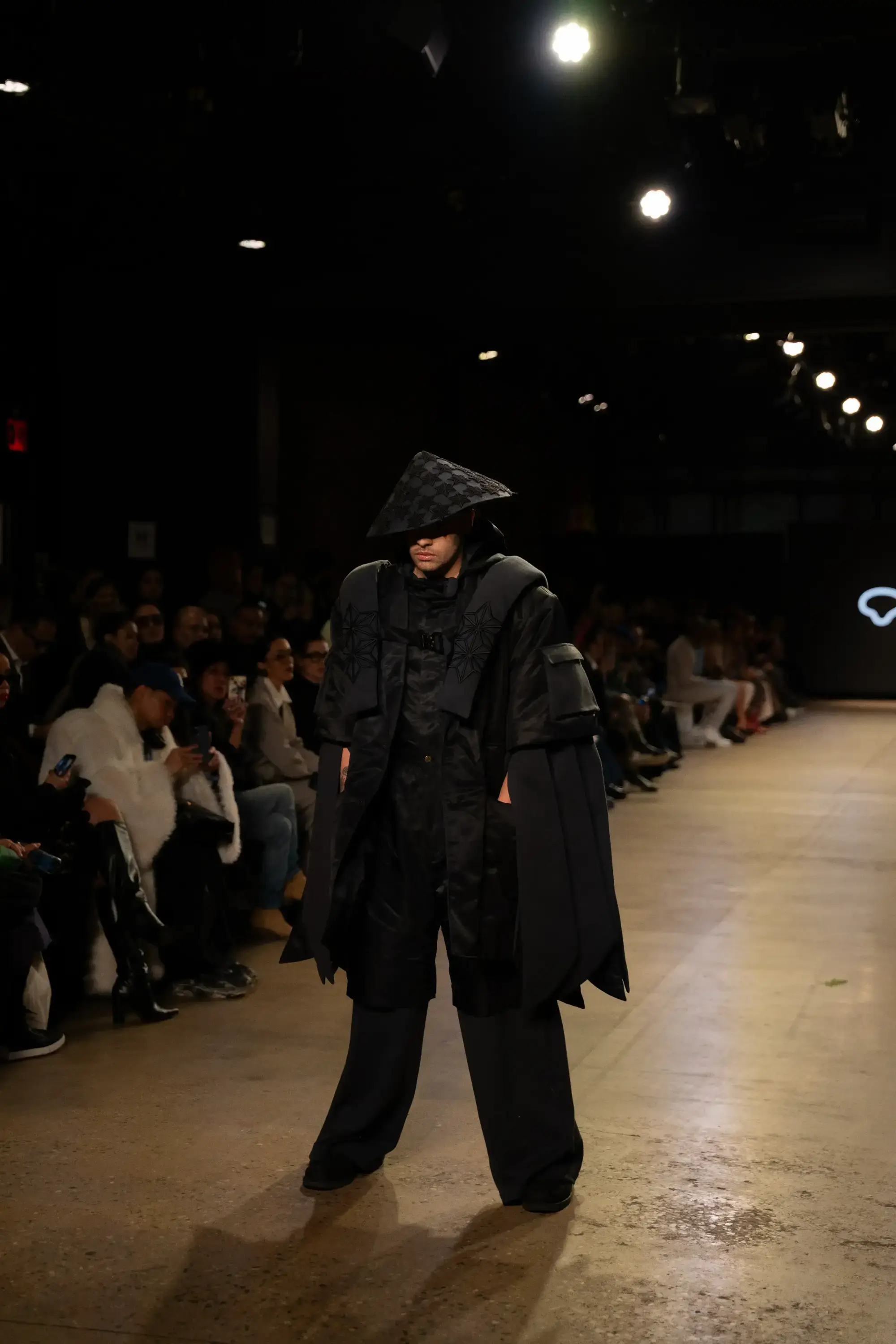 Model on runway at GFC 02 — NYFW 2025