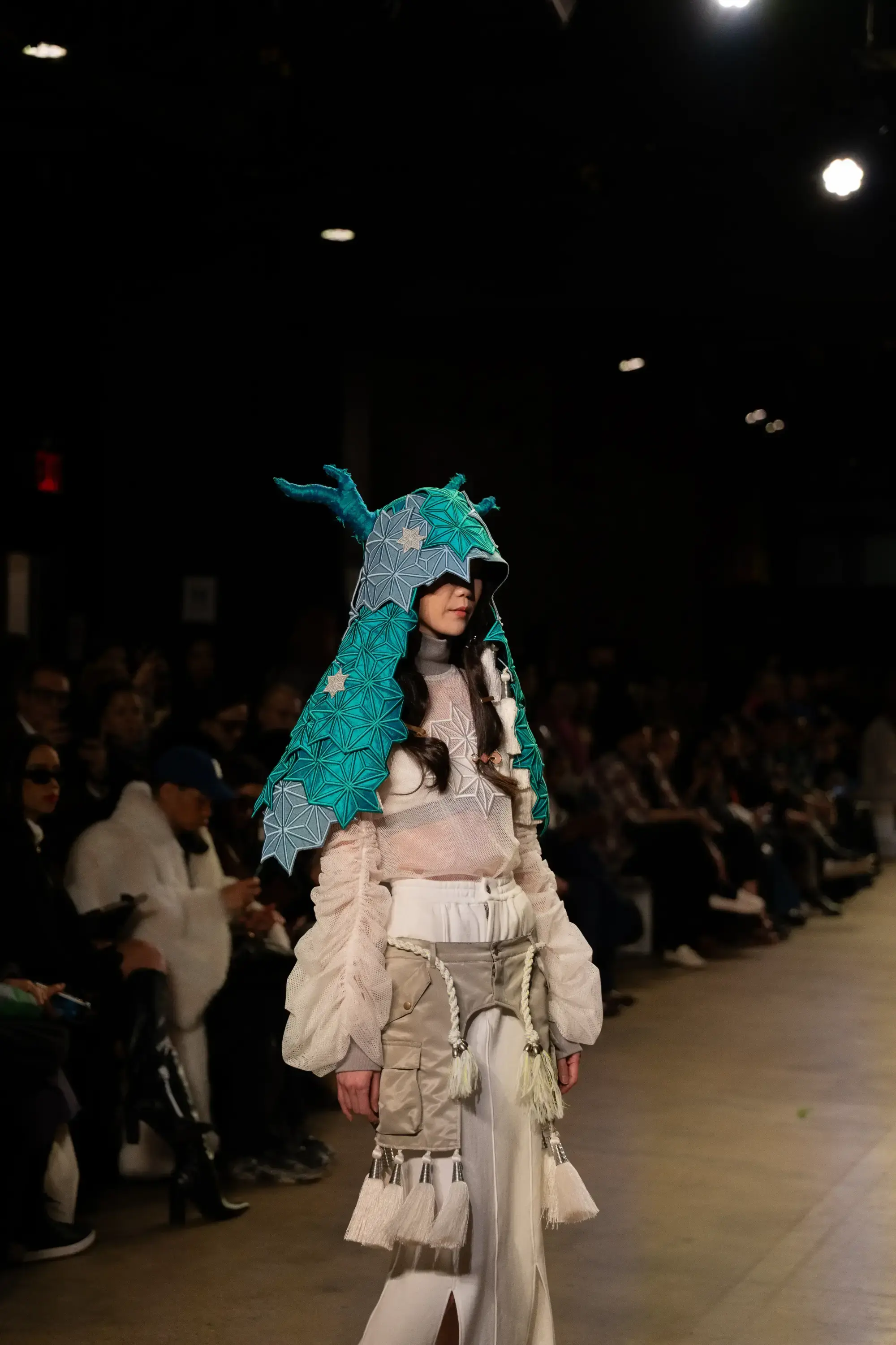 Model on runway at GFC 02 — NYFW 2025
