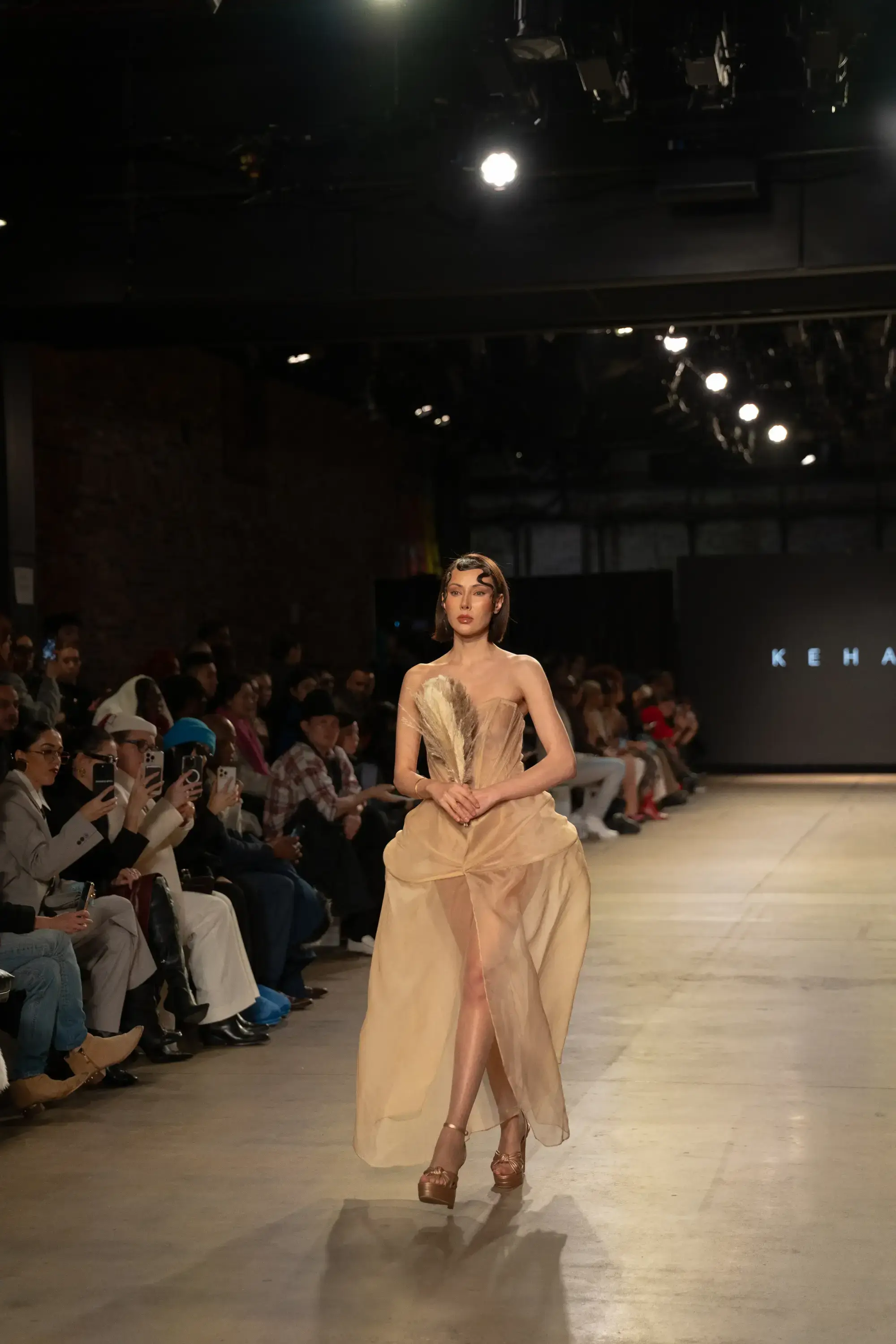 Model on runway at GFC 03 — NYFW 2025