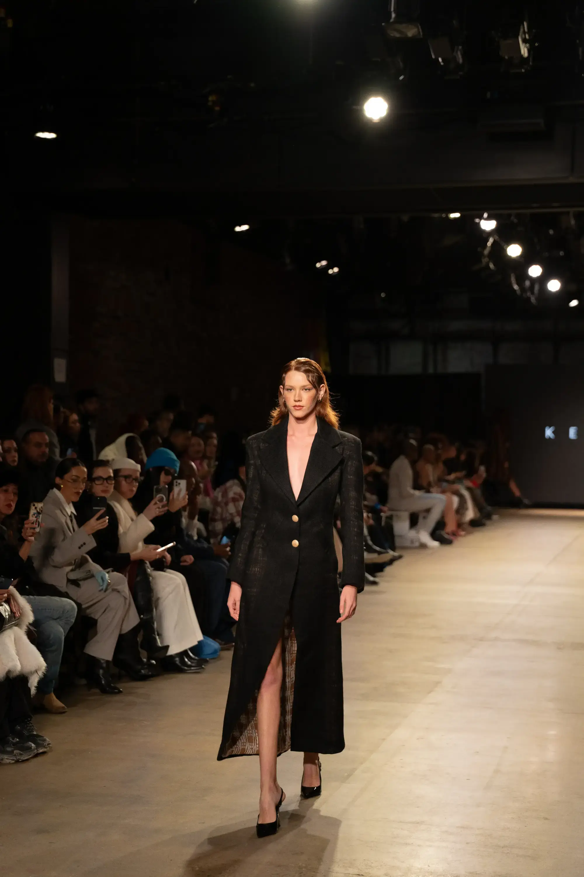 Model on runway at GFC 03 — NYFW 2025