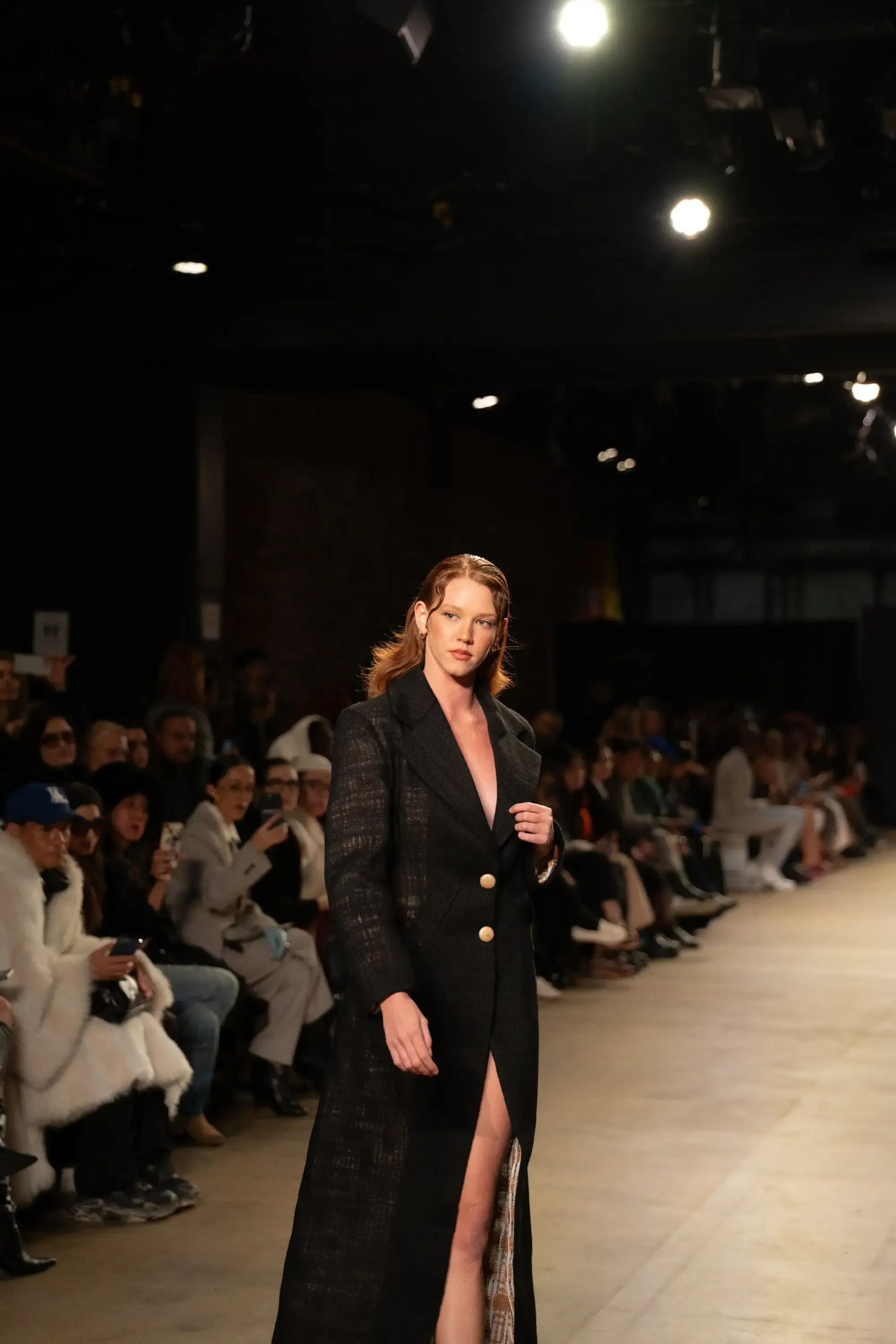 Model on runway at GFC 03 — NYFW 2025