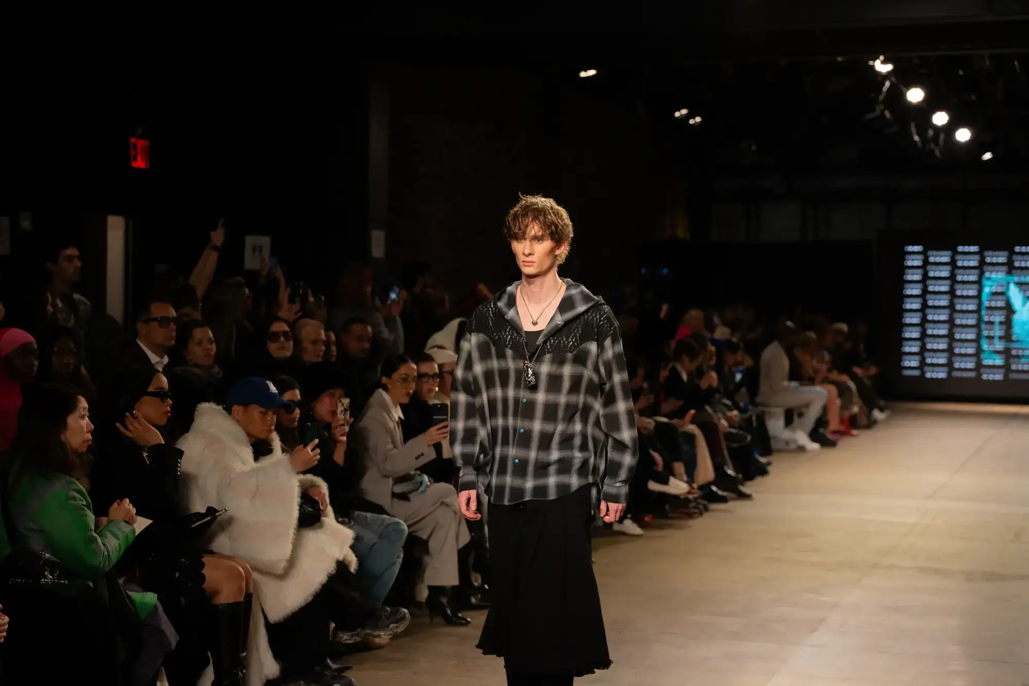 Model on runway at GFC 04 — NYFW 2025