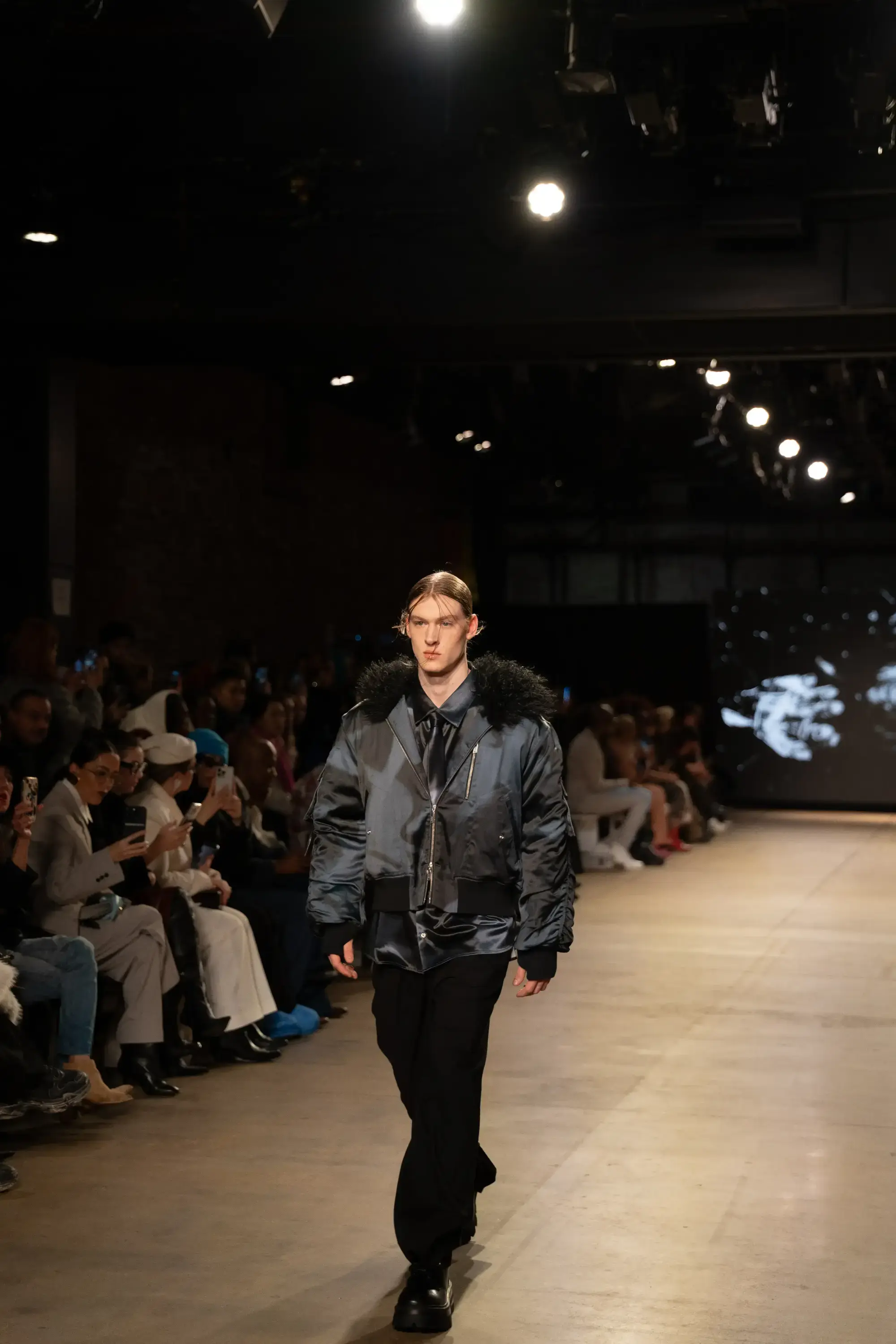 Model on runway at GFC 04 — NYFW 2025