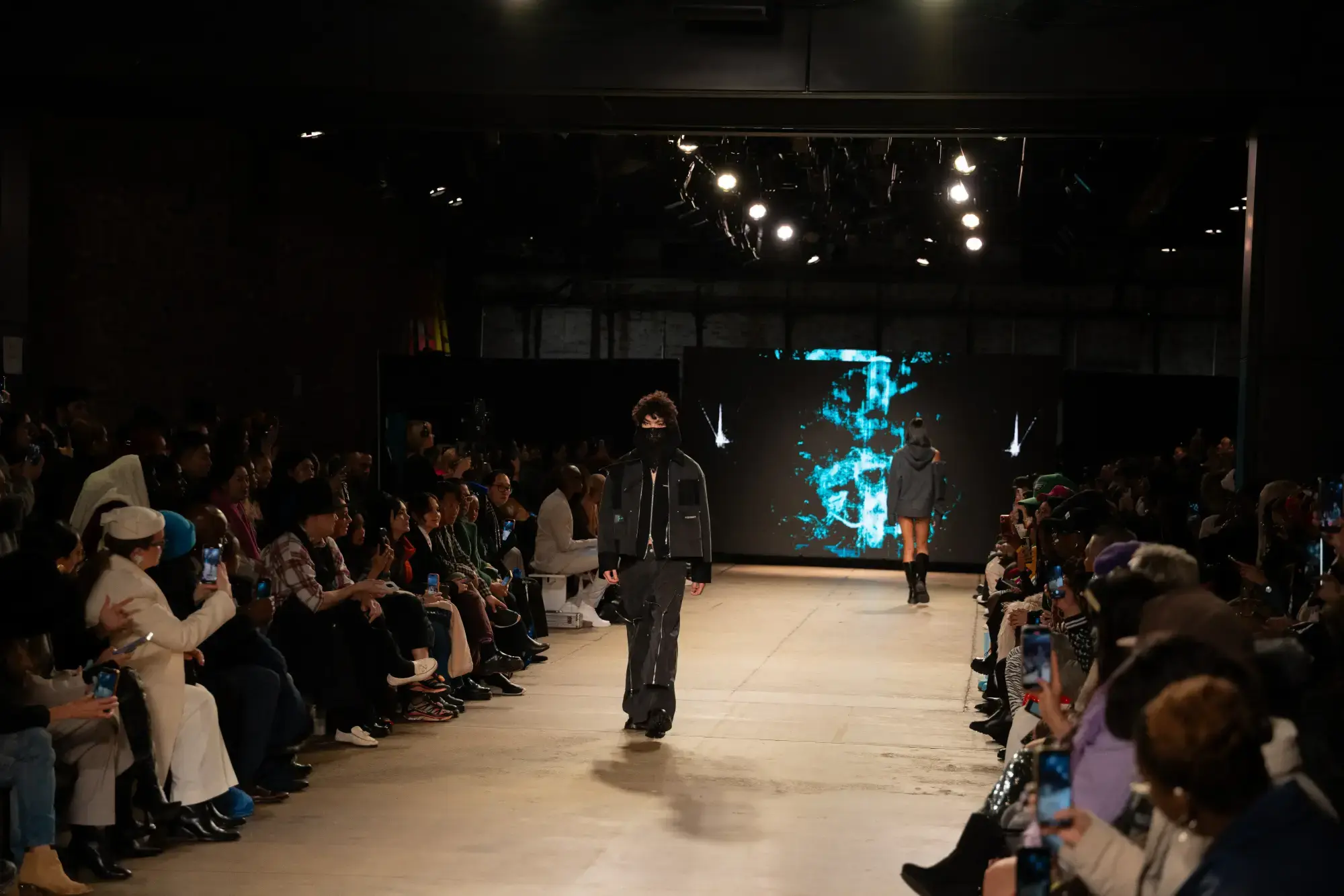 Model on runway at GFC 04 — NYFW 2025