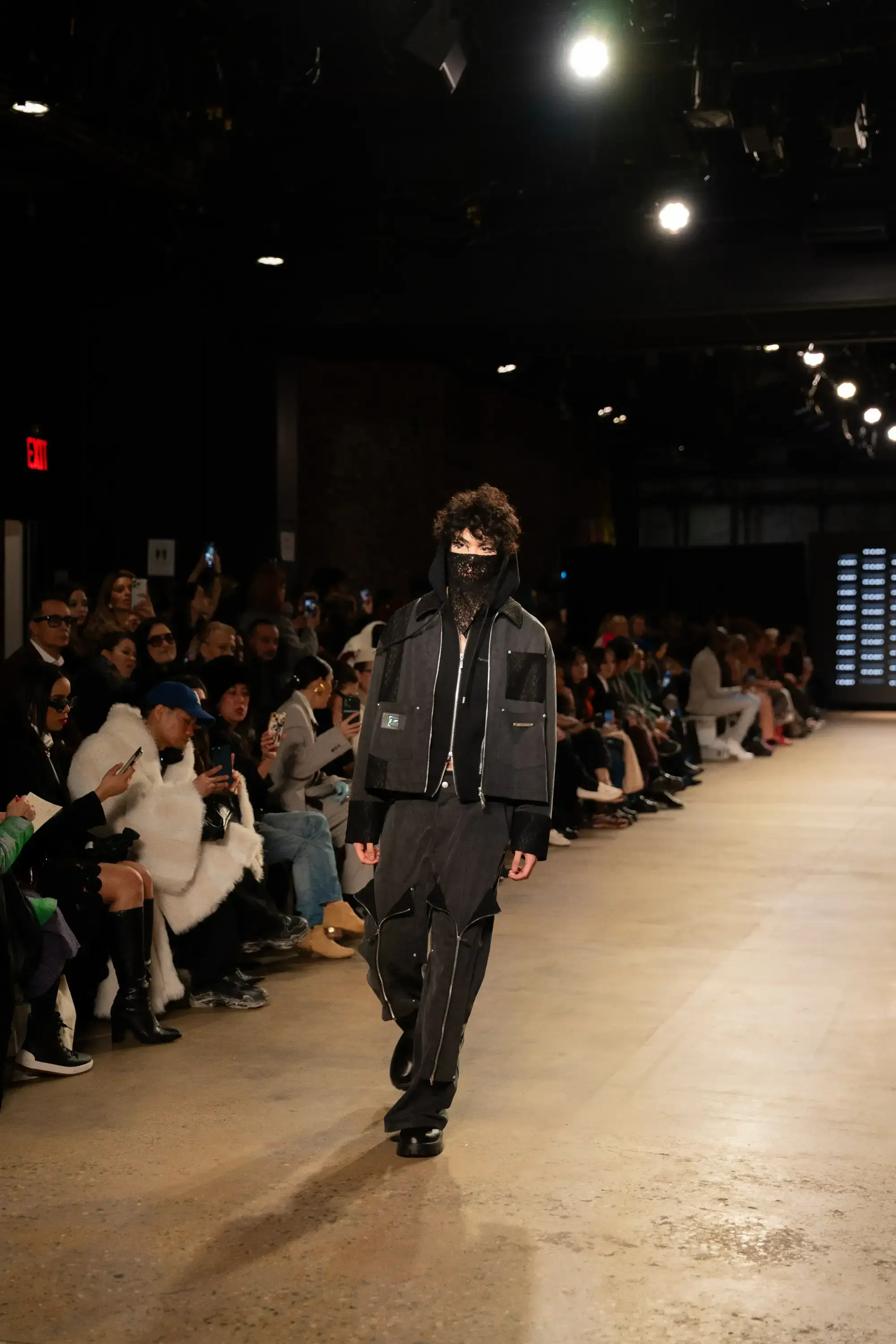 Model on runway at GFC 04 — NYFW 2025