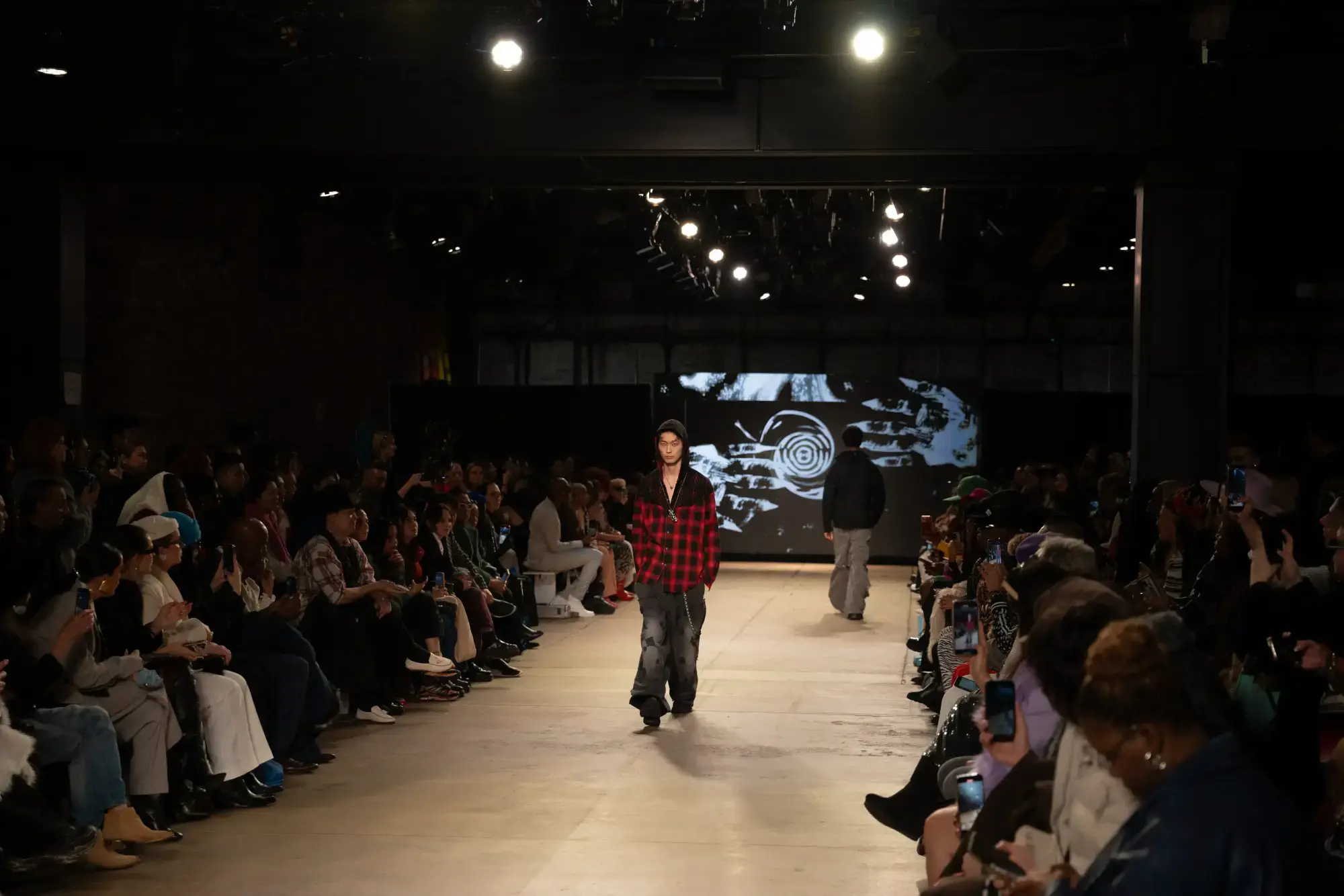Model on runway at GFC 04 — NYFW 2025