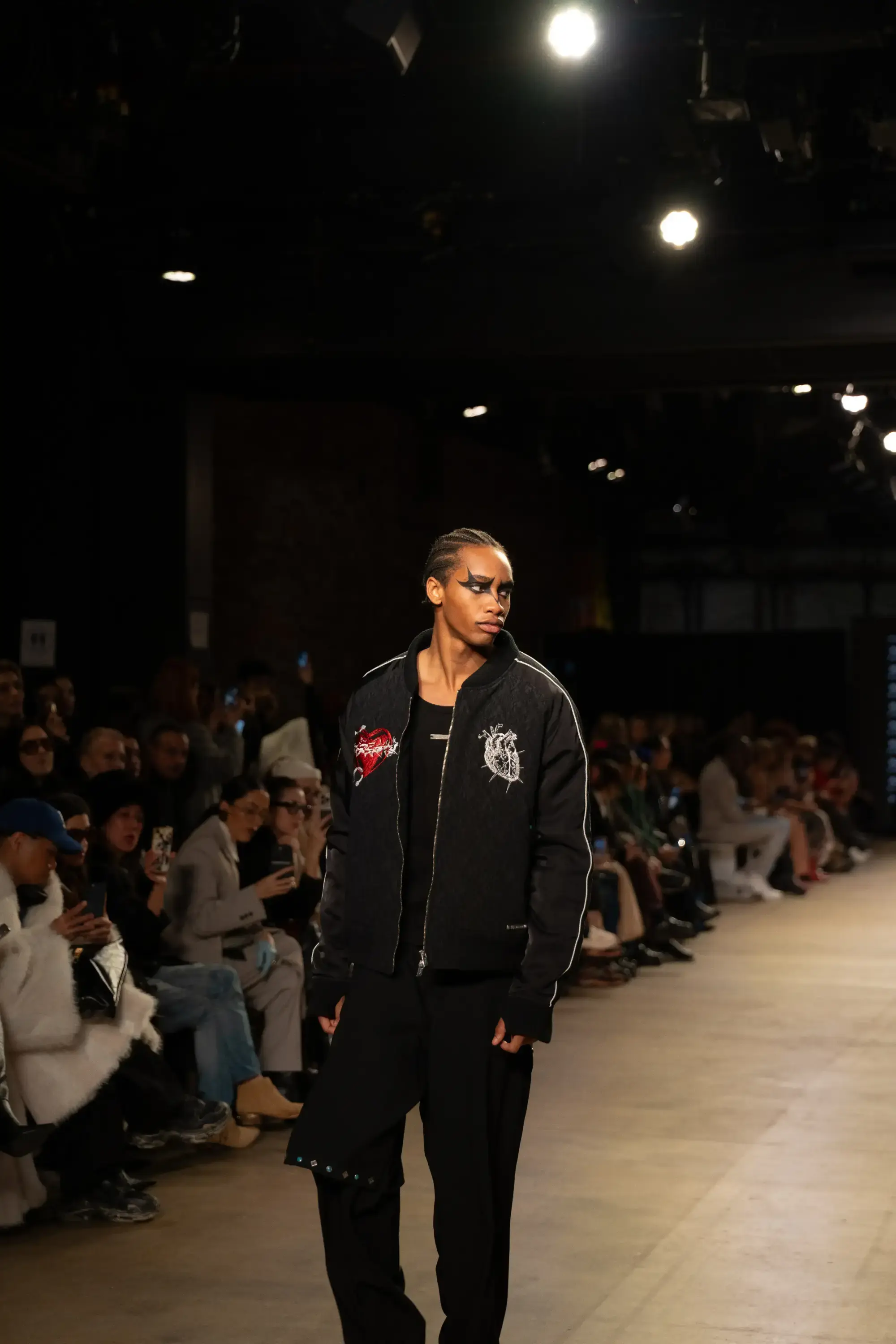 Model on runway at GFC 04 — NYFW 2025