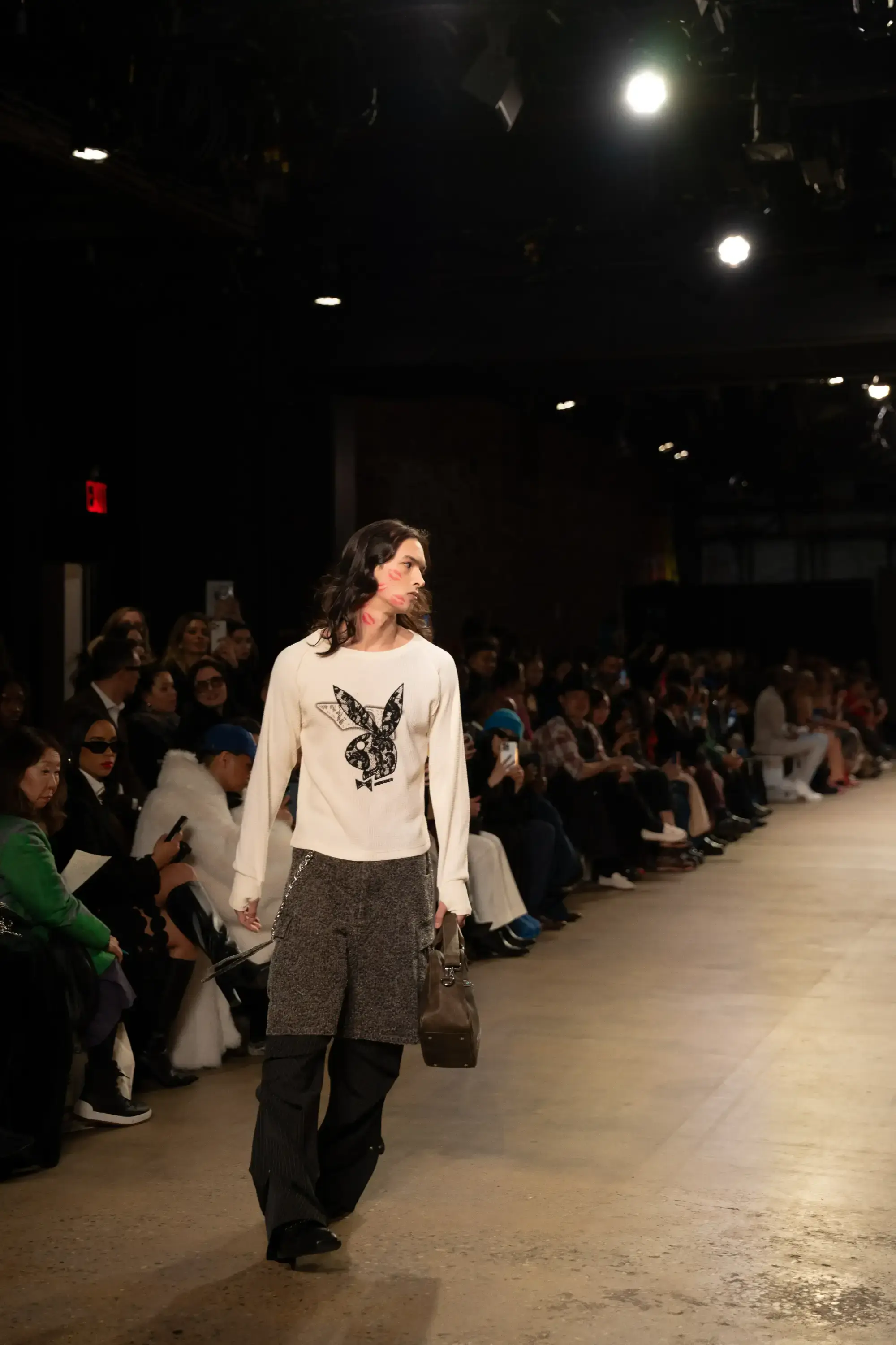 Model on runway at GFC 04 — NYFW 2025