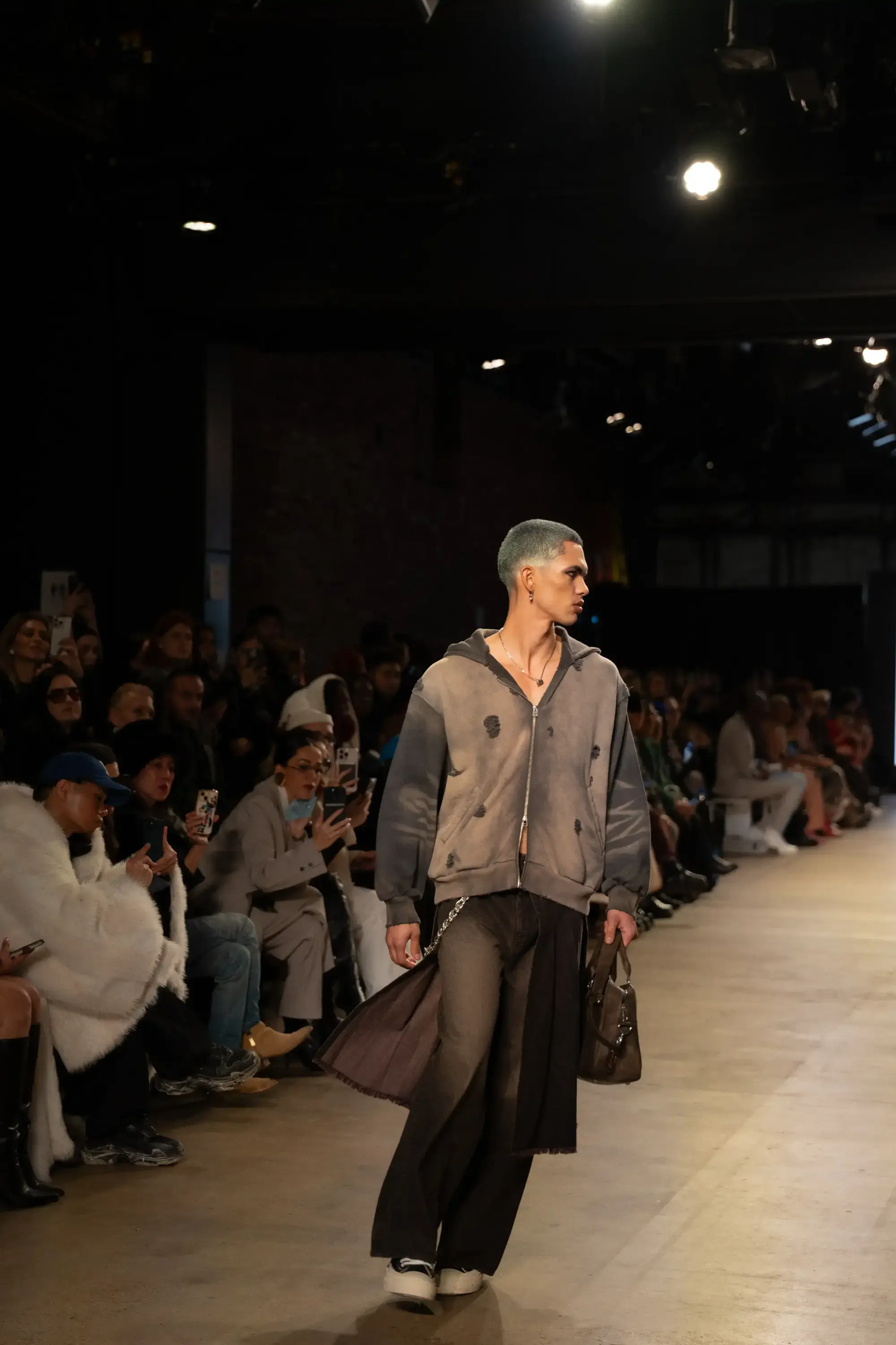Model on runway at GFC 04 — NYFW 2025