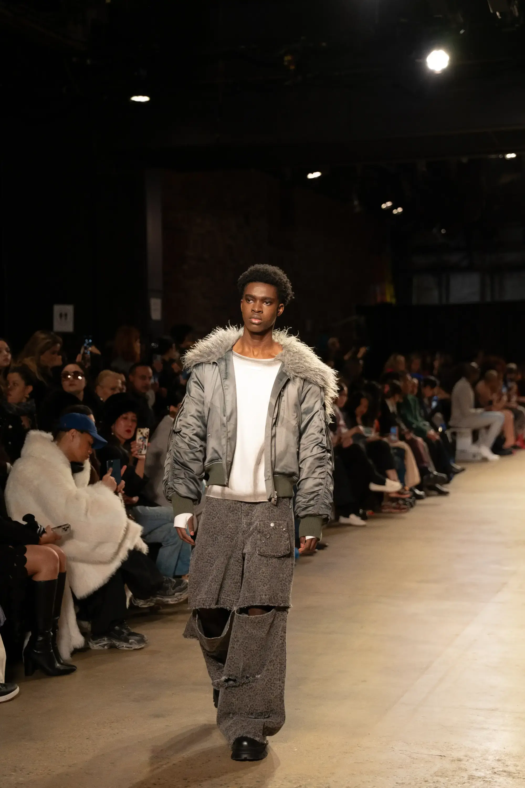 Model on runway at GFC 04 — NYFW 2025