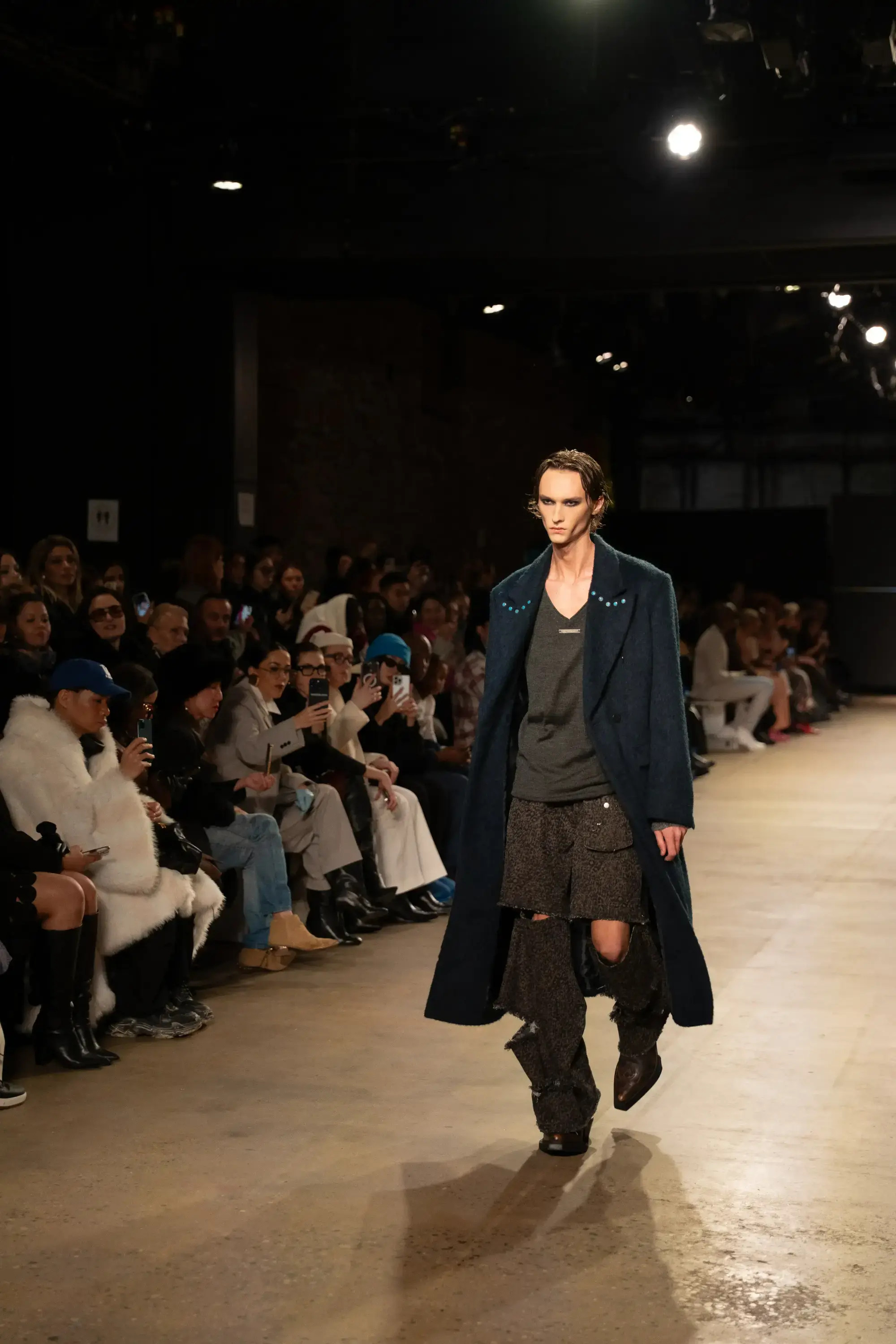 Model on runway at GFC 04 — NYFW 2025