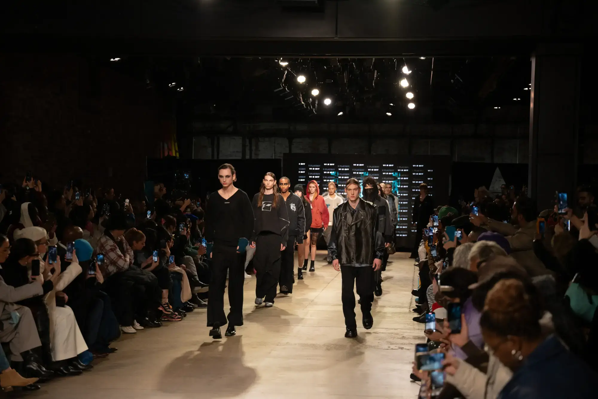Model on runway at GFC 04 — NYFW 2025