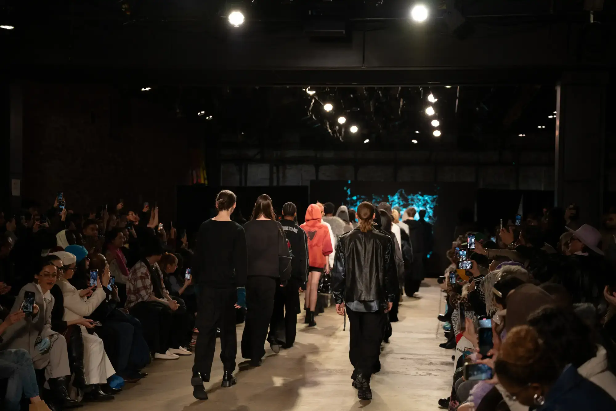 Model on runway at GFC 04 — NYFW 2025