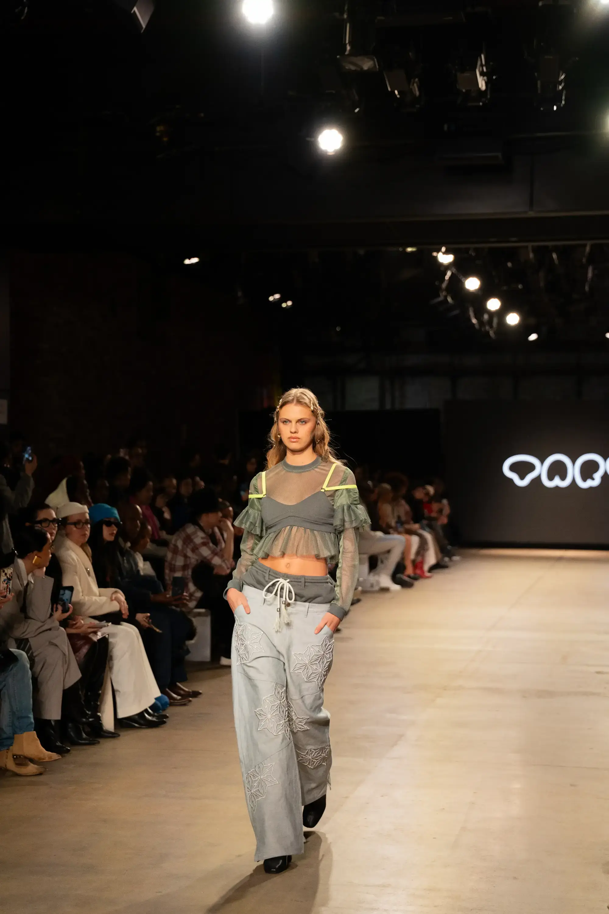 Model on runway at GFC 05 — NYFW 2025