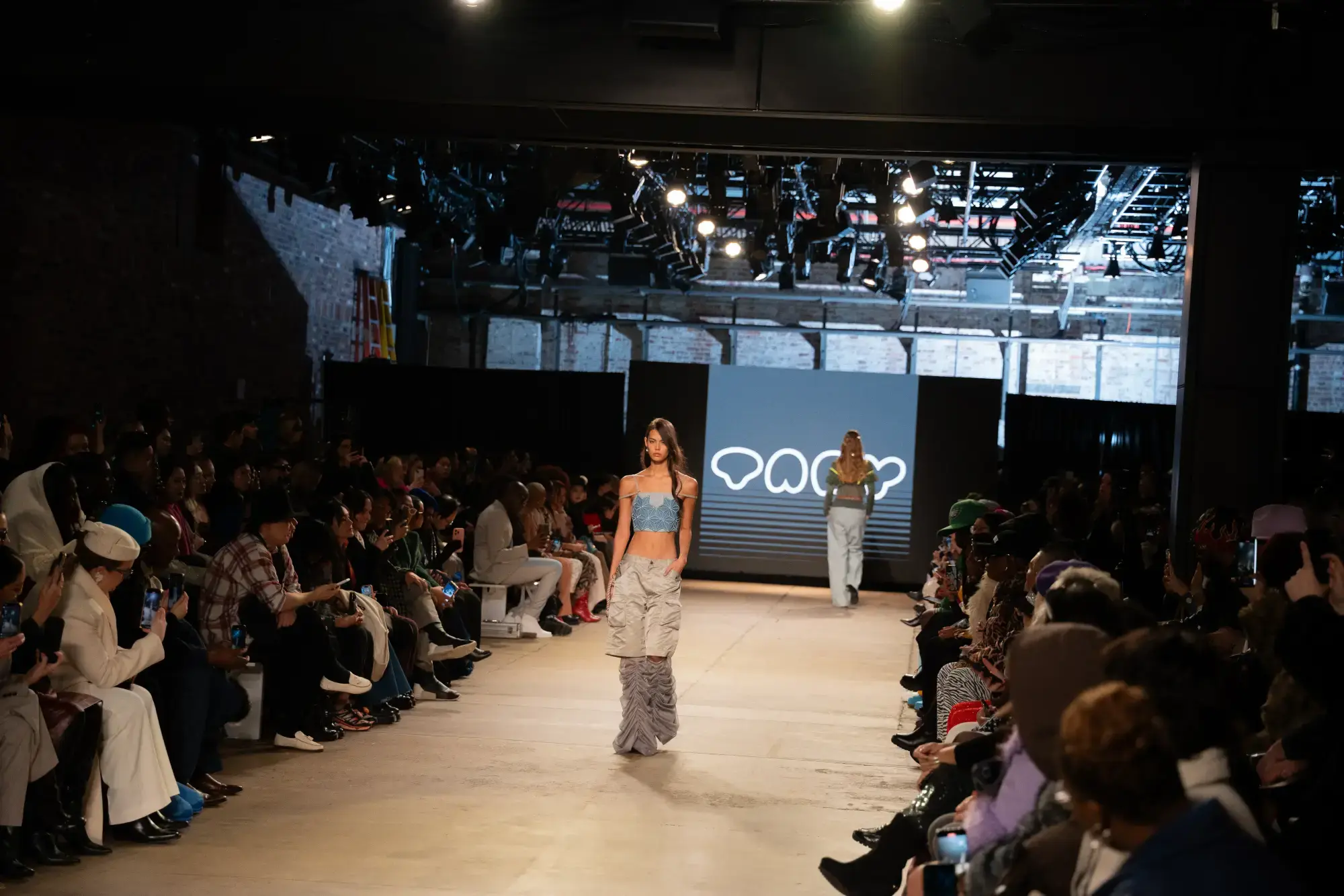 Model on runway at GFC 05 — NYFW 2025