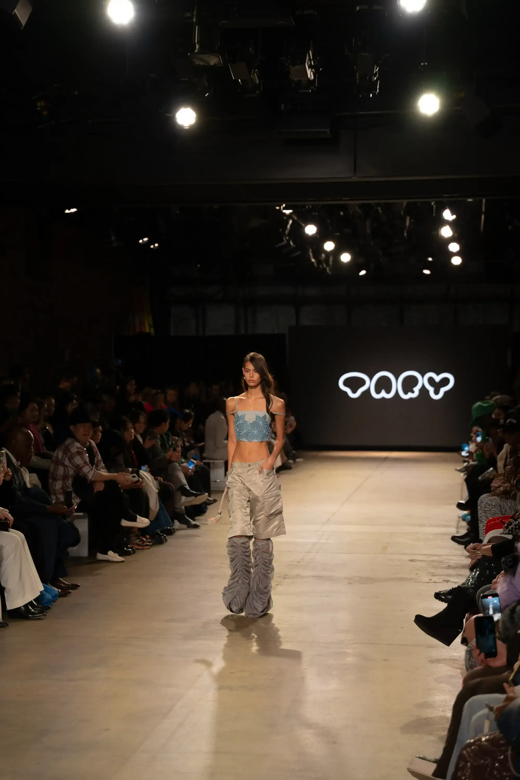 Model on runway at GFC 05 — NYFW 2025