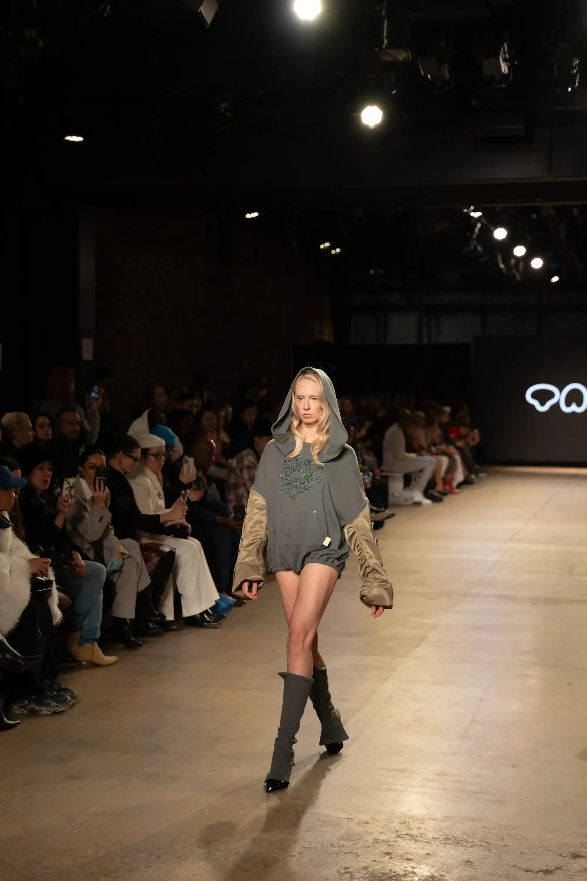 Model on runway at GFC 05 — NYFW 2025